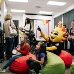 Children enjoying the new community room at Yavapai Big Brothers Big Sisters