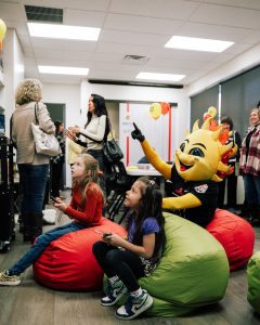 Children enjoying the new community room at Yavapai Big Brothers Big Sisters